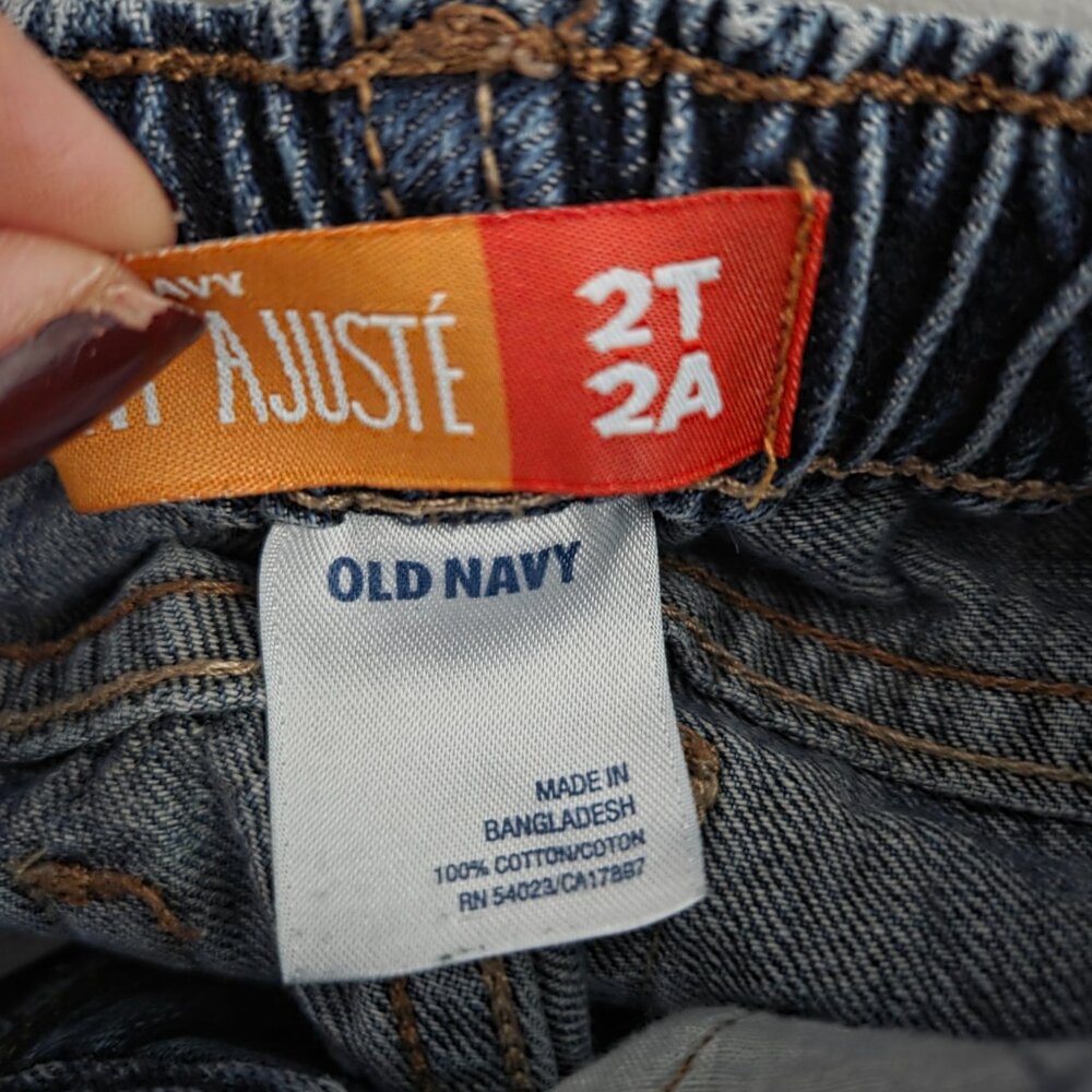 Old Navy Toddler Skinny Adjustable Jeans - Size 2T - Medium Wash - NWT - Picture 3 of 3